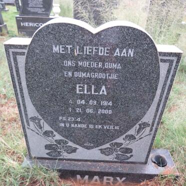 MARX Ella 1914-2000