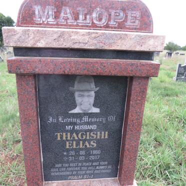 MALOPE Thagishi Elias 1960-2017