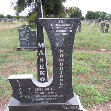 MASEKO Nomgqibelo 1936-2006