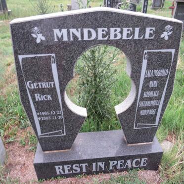 MNDEBELE Getrut Rick 1961-2003