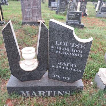 MARTINS Jaco 1948- & Louise 1951-2003