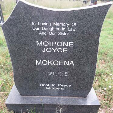 MOKOENA Moipone Joyce 1983-2010