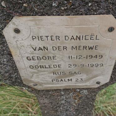 MERWE Pieter Danieel, van der 1949-1999