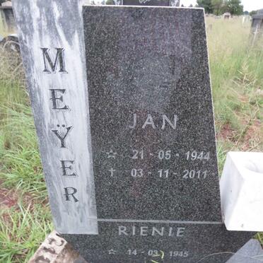 MEYER Jan 1944-2011 & Rienie 1945-