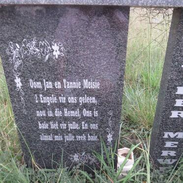 MERWE Jan, van der & Meisie 