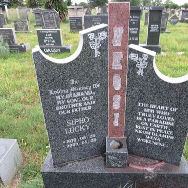 NKOSI Sipho Lucky 1970-2003