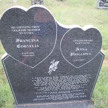 OOSTHUYZEN Anna Phillipus 1929- & Francina Cornelia 1931-2015