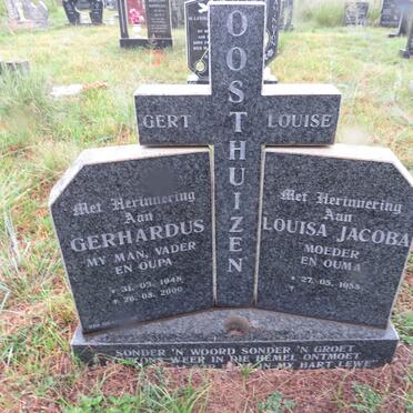 OOSTHUIZEN Gerhardus 1948-2000 & Louisa Jacoba 1955-