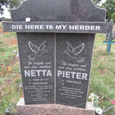 OBERHOLSTER Pieter 1944- & Netta 1947-2020