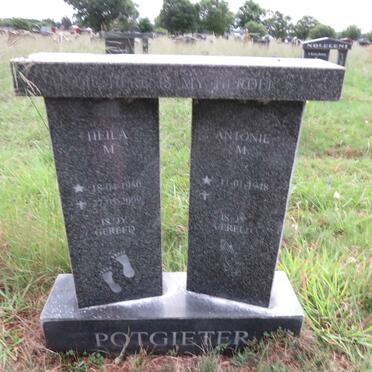 POTGIETER Antonie M. 1948- & Heila M. 1950-2009