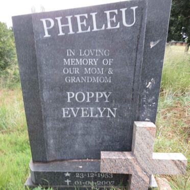PHELEU Poppy Evelyn 1953-2007