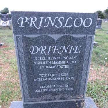 PRINSLOO Drienie 1928-2014