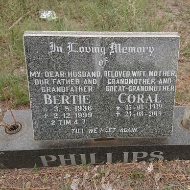 PHILLIPS Bertie 1936-1999 & 1939-2019