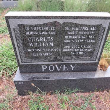 POVEY Charles William 1959-2004
