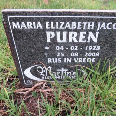 PUREN Maria Elizabeth Jacoba 1928-2008