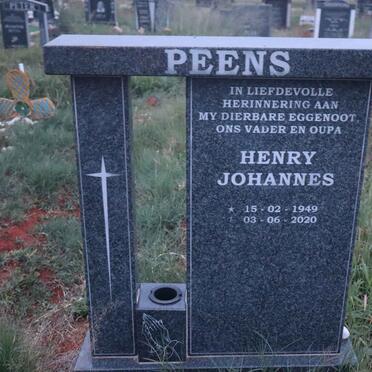 PEENS Henry Johannes 1949-2020
