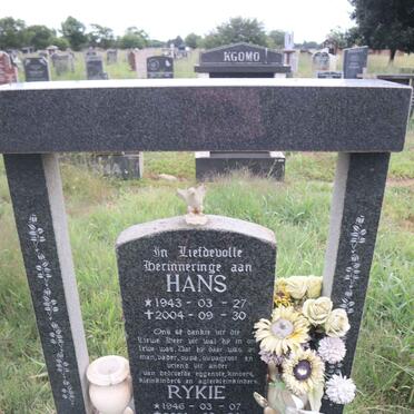 PLESSIS Hans, du 1943-2004 & Rykie 1946-2021