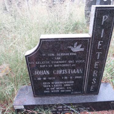 PIETERSE Johan Christiaan 1928-2000
