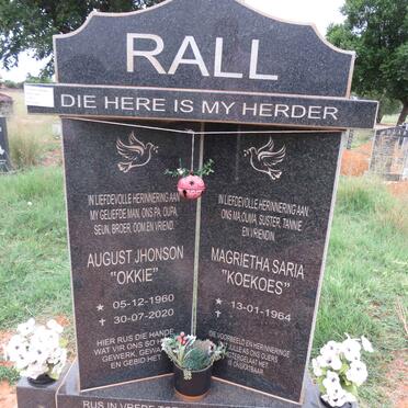 RALL August Johnson 1960-2020 & Magrietha Saria 1964- 