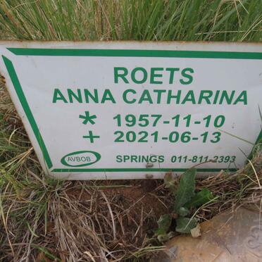 ROETS Anna Catharina 1957-2021