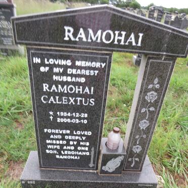 RAMOHAI Calextus 1954-2006