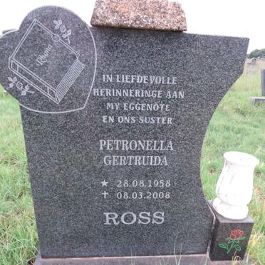 ROSS Petronella Gertruida 1958-2008