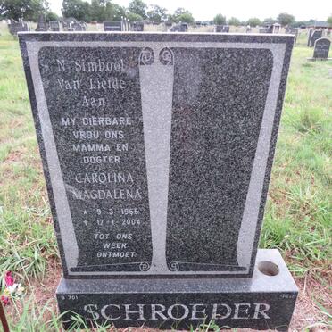 SCHROEDER Carolina Magdalena 1965-2004
