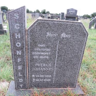 SCHONFELDT Petrus Johannes 1938-2005