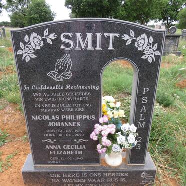 SMIT Nicolas Philippus Johannes 1937-2020 & Anna Cecilia Elizabeth 1943-