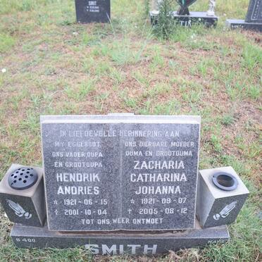 SMITH Hendrik Andries 1921-2001 & Zacharia Catharina Johanna 1921-2005