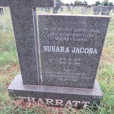 THARRATT Susara Jacoba 1935-2005