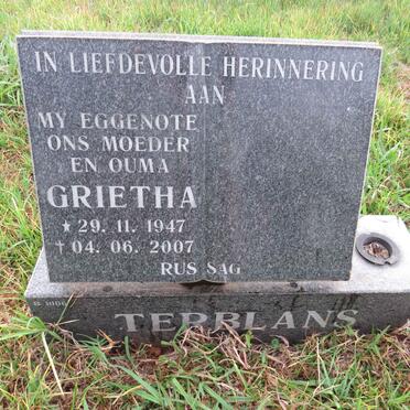 TERBLANS Grietha 1947-2007