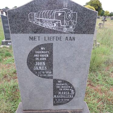 TERBLANCHE John James 1936-2005 & Maria Magdalena 1938-2011