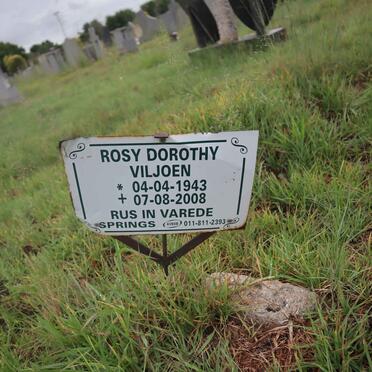 VILJOEN Rosy Dorothy 1943-2008