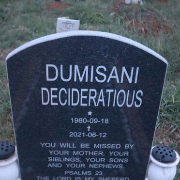WILLIAMS Dumisami Decideratious 1980-2021