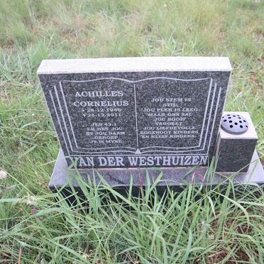 WESTHUIZEN Achilles Cornelius, van der 1946-2011