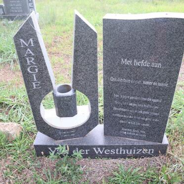 WESTHUIZEN Margie, van der 1957-2007