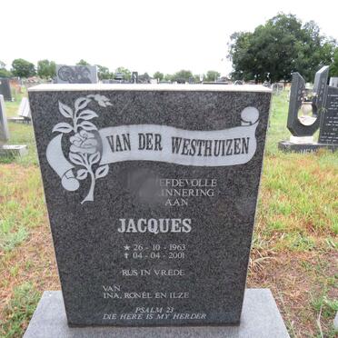 WESTHUIZEN Jacques, van der 1963-2001
