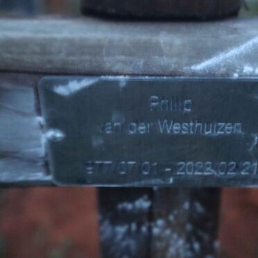 WESTHUIZEN Philip, van der 1977-2022