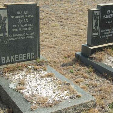 BAKEBERG Johan 1952-1952 :: BAKEBERG Elize 1955-1955