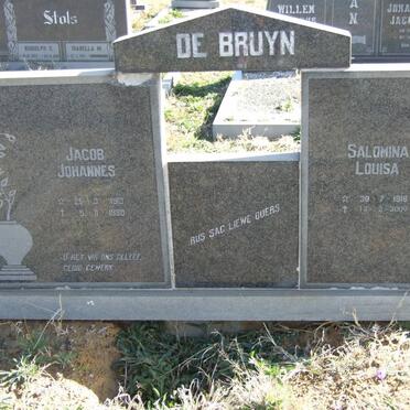 BRUYN Jacob Johannes, de 1913-1980 &amp; Salomina Louisa 1918-2009
