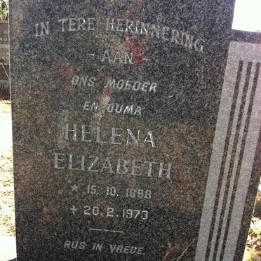 BOSHOFF Helena Elizabeth 1898-1973