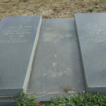 CRONJE Pieter Francois 1896-1983 &amp; Elizabeth 1922-2004