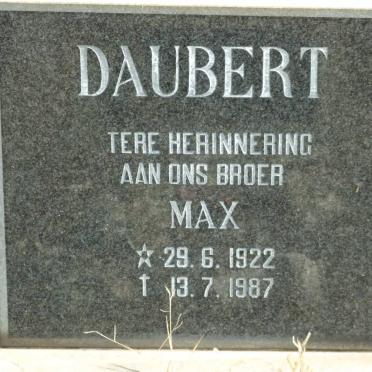 DAUBERT Max 1922-1987
