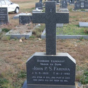 FARINHA John P.S. 1929-1982