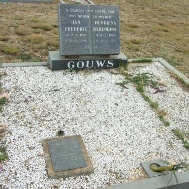GOUWS Jan Frederik 1921-1986 &amp; Hendrina Barendina 1924-1991 :: REABOW Sidney A. 1973-1989   
