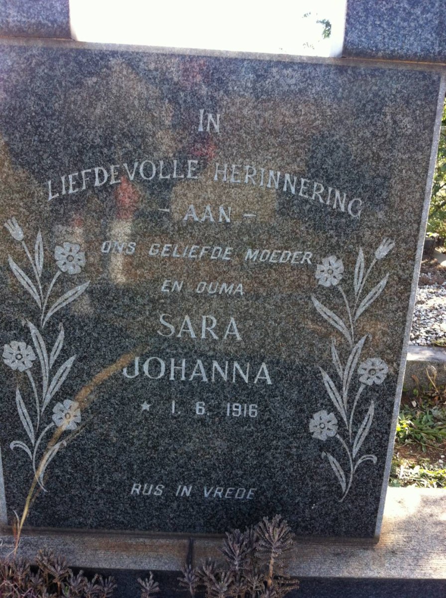 HATTINGH Sara Johanna 1916-