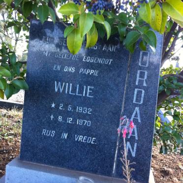 JORDAAN Willie 1932-1970