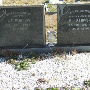 KLOPPERS C.P. 1906-1980 &amp; P.J. 1910-1981