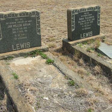 LEWIS Jan Willem Abram 1879-1951 &amp; Anna Elizabeth SMITH 1890-1955 :: LEWIS Aleta H.M. 1909-1946 